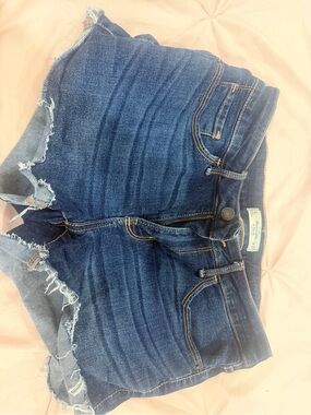 Abercrombie & Fitch Dark Blue Denim Jean Shorts